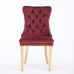 ZUN Nikki Collection Modern, High-end Tufted Solid Wood Contemporary Velvet Upholstered Dining Chair W1143P151484