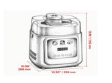 Automatic Ice Cream Maker with Built-in Compressor, 1 Quart No Pre-Freezing Gelato & Sorbet Maker, 4 67908311