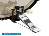 Full Size Adult Drum Set 5-Piece Black with Bass two Tom Snare 93977028