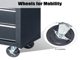 Single-bottom cabinet 4-draw, steel, black 330lb instrument cart, storage room 08302619