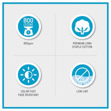 100% Cotton Bath Sheet Antimicrobial 2 Piece Set B03599350