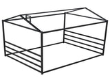 Metal House Shape Platform Bed, Black, Queen MF314071AAB