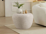 19.29 inch Irregular Fiberglass Side Table Durable, Scratch-Resistant & Waterproof End Table for W2582P575026