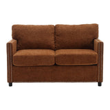 ZUN UNITED Modern chenille Fabric Loveseat, 2-Seat Upholstered Loveseat Sofa Modern Couch W1568P160578