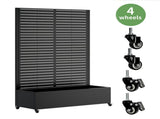 Metal Planter Box Trellis, 73"x47"x16" Metal Raised Garden Bed Trellis, Metal Planter Box W347P455026