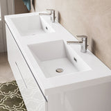 60" Floating Bathroom Vanity with Double Undermount Sink Wall Mounted Bathroom Storage Vanity T3210P278297