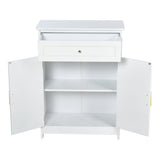 ZUN Bathroom Storage Cabinet White （Prohibited by WalMart） 02001708