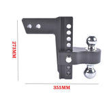 2.5" Receiver 8" Drop Adjustable Towing Hitch Dual Ball Mount Trailer 18500 lbs 96011538