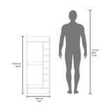 Lyman 46" Tall 3-Tier Corner Bar Cabinet with Fourteen Wine Bottle Cubbies, Living Room, Liquor B070P254769