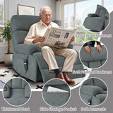 ZUN Oversized Power Lift Recliner Chair for Elderly, Electric Fabric Recliner Chair for Seniors, Home W1028P261272