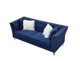 ZUN L8085 three-seater sofa Navy Blue W30843391