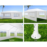 ZUN 10x20' Wedding Party Canopy Tent Outdoor Gazebo with 6 Removable Sidewalls W1205P153097