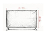 Welding Screen with Frame, 6' x 8' Welding Curtain Screen 18299962