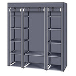 ZUN 69" Portable Clothes Closet Wardrobe Storage Organizer with Non-Woven Fabric Quick and Easy to 65486617