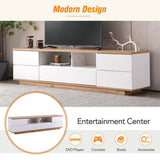 Modern TV stand for TVs up to 80'' , Media Console with Multi-Functional Storage, Entertainment 60466070