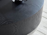 35.43 Inch Modern Round Coffee Table MDF Coffee Table for Living Room,Drum Center Table for W2582P389443