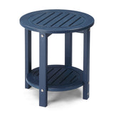 2-Tier Side Table, HDPE Adirondack Table Patio Side Table, Weather Resistant End Table Small 29060460