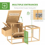 ZUN Wooden Chicken Coop 21111125