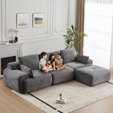 Modern Memory Foam Compressed Sofa,Large Sectional Couches for Living Room,Pet-Friendly Cloud 77374459
