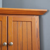4-Tier 72" Corner Kitchen Pantry Storage Cabinet with 8 Doors Tall Storage Cabinet, Corner Cabinet W1758P211014