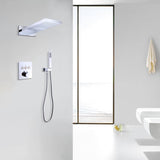 2-Spray Patterns Wall Mount Dual Shower Faucet Set for Bathroom, Shower Heads And Handheld Shower W105960164