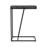 Rustic Grey and Sandy Black Rectangle Accent Table B062P153643