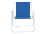 Oxford Cloth Iron Outdoor Beach Chair Blue 44914156