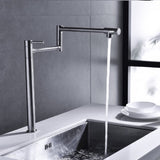 Pot Filler Faucet Brushed Nickel Finish with Extension Shank 19659459