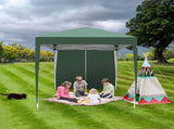 2 x 2m Two Doors & Two Windows Practical Waterproof Right-Angle Folding Tent Green 59898068