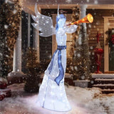 5 Feet Lighted Christmas Angel, 100 LED Twinkling Lights, Weatherproof Metal/Mesh Xmas Decor for 61618864