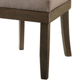 Beige and Salvage Brown Wingback Side Chairs B062P182699