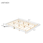 ZUN Queen Size Floating Bed with Lights Underneath,Modern Queen Size Low Profile Platform Bed with 00621509