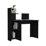 ZUN Vilna 120 Writing Desk , Four Shelves B200P173195