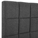 King Size Grey Squares Upholstered Platform Bed B108P160259