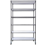 ZUN 6 Tier 6000lbs Capacity NSF Metal Shelf Wire Shelving Unit, Heavy Duty Adjustable Storage Rack with W465142118