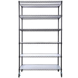 ZUN 6 Tier 6000lbs Capacity NSF Metal Shelf Wire Shelving Unit, Heavy Duty Adjustable Storage Rack with 53628851