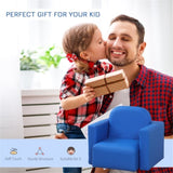 ZUN 2-in-1 Multifunctional Kids Sofa-Blue （Prohibited by WalMart） 98907176