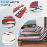 2PCS Set Outdoor Lounge Chair Cushion Replacement Patio Funiture Seat Cushion Chaise Lounge W419P295394