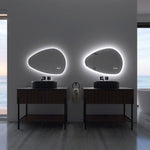 ZUN 32 x 22 in. Novelty Frameless LED Bathroom Vanity Mirror W716P233446