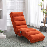 COOLMORE Linen Massage Chaise Lounge Indoor with Remote Control,Ergonomic Electric Massage Long W39539622