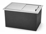 Drop-In Ice Chest, Stainless Steel Ice Storage Box with Sliding Lid and Drain Hose, Ice Bin for 50123620