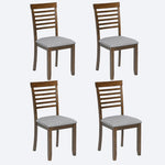 ZUN Wooden Dining Chairs Set of 4, Kitchen Chair with Padded Seat, Upholstered Side Chair for Dining W1998126410