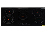 Electric Ceramic Stove! 35in 220v 8600w Rectangular 6-Burner Stove, Glass And Iron Spray-Coated 97408266