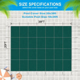 Inground Pool Safety Cover, 18x36ft Rectangle Winter Safety Pool Cover for Inground Swimming Pools, W465P203692