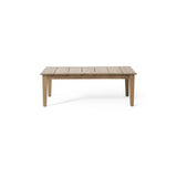 ZUN Acacia Wood Outdoor Coffee Table, Light Brown, 14'' H X 23.5'' W X 39.5'' L 72767.00MLBRN