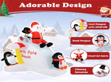 6 Feet Penguins and Santa Decoration 91721831