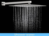 Shower System Shower Faucet Combo Set Wall Mounted with 12" Rainfall Shower Head and handheld shower 19881778