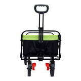 150L Collapsible Wagon Cart Foldable, Utility Garden Wagon with 360lbs Weight Capacity, Heavy Duty W321P269221
