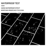 48 Pcs Black Design Glossy Peel And Stick Wall Tile, Transfer Self Adhesive Waterproof And Easy To 68751613