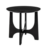 25" Round End Table, Wooden Side Table,Night Stand for Bedroom, Living Room ,Reception Room W1801109474